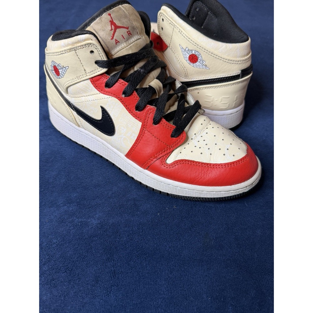 Nike Shoes 6.5 Youth Air Jordan 1 Mid '88 Dunk Contest Red Black GS DV7012-100